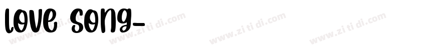love song字体转换